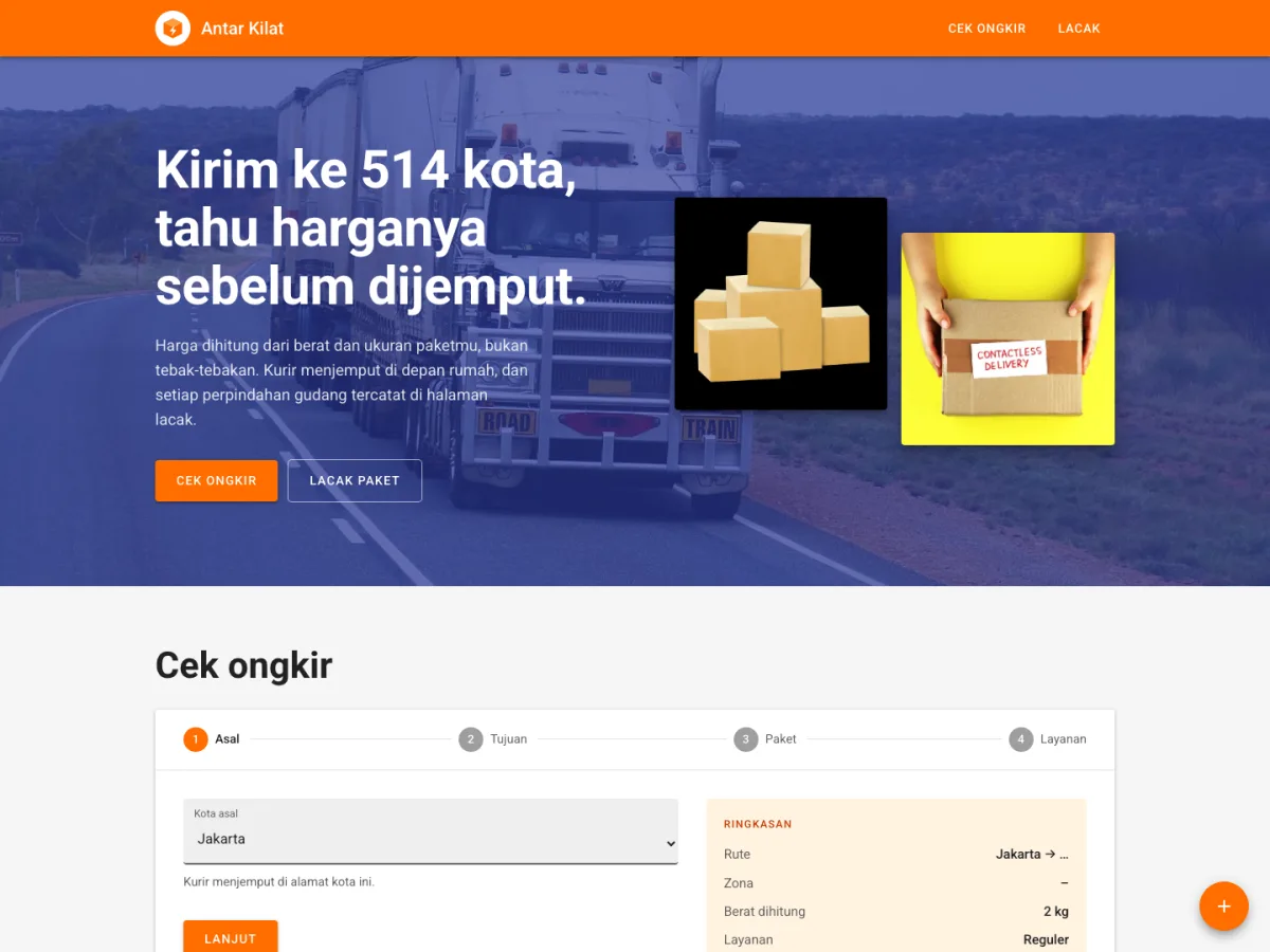 Antar Kilat, screenshot
