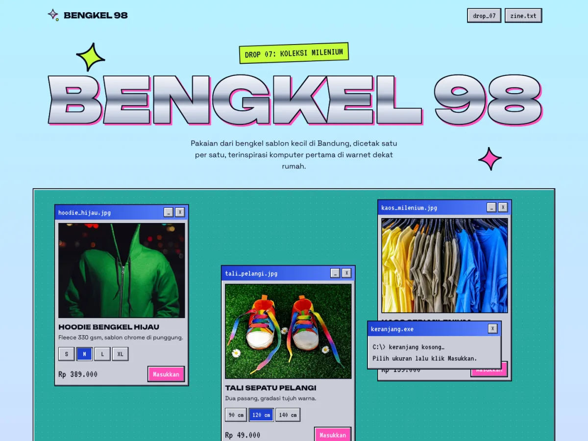 Bengkel 98, screenshot