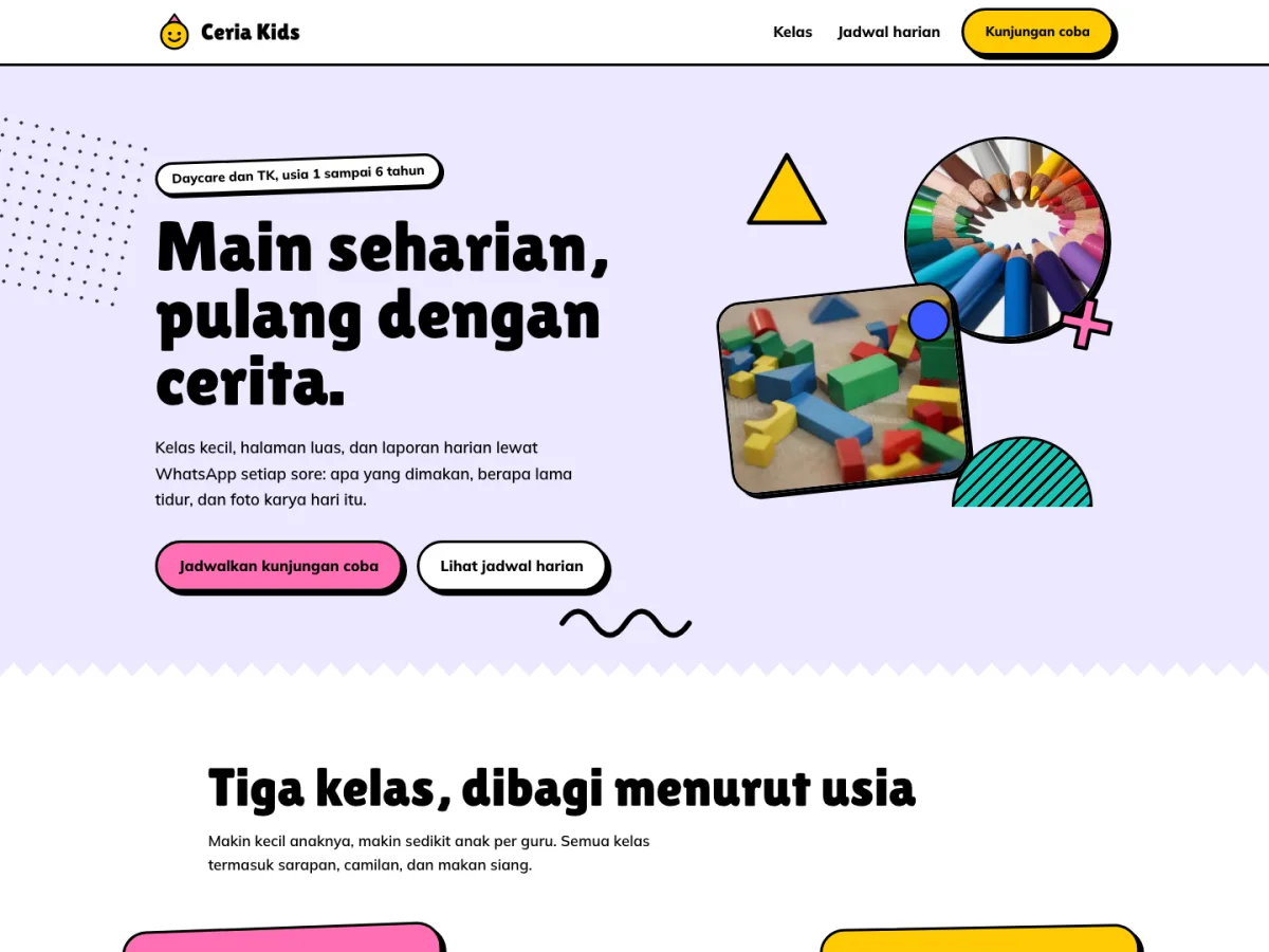 Ceria Kids, screenshot