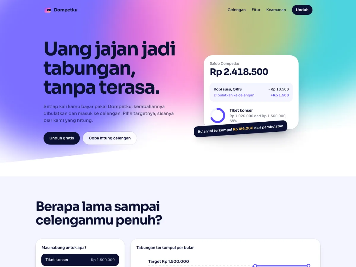 Dompetku, screenshot