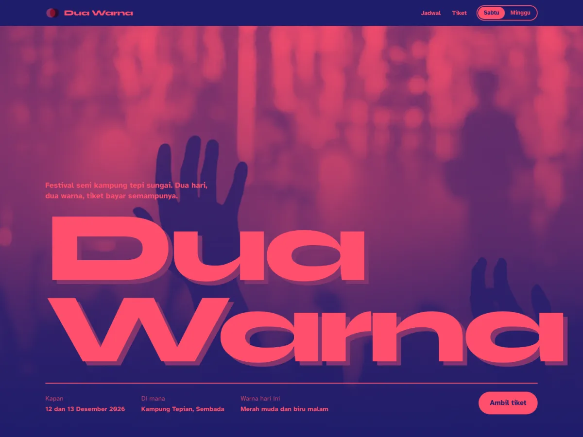 Dua Warna, screenshot