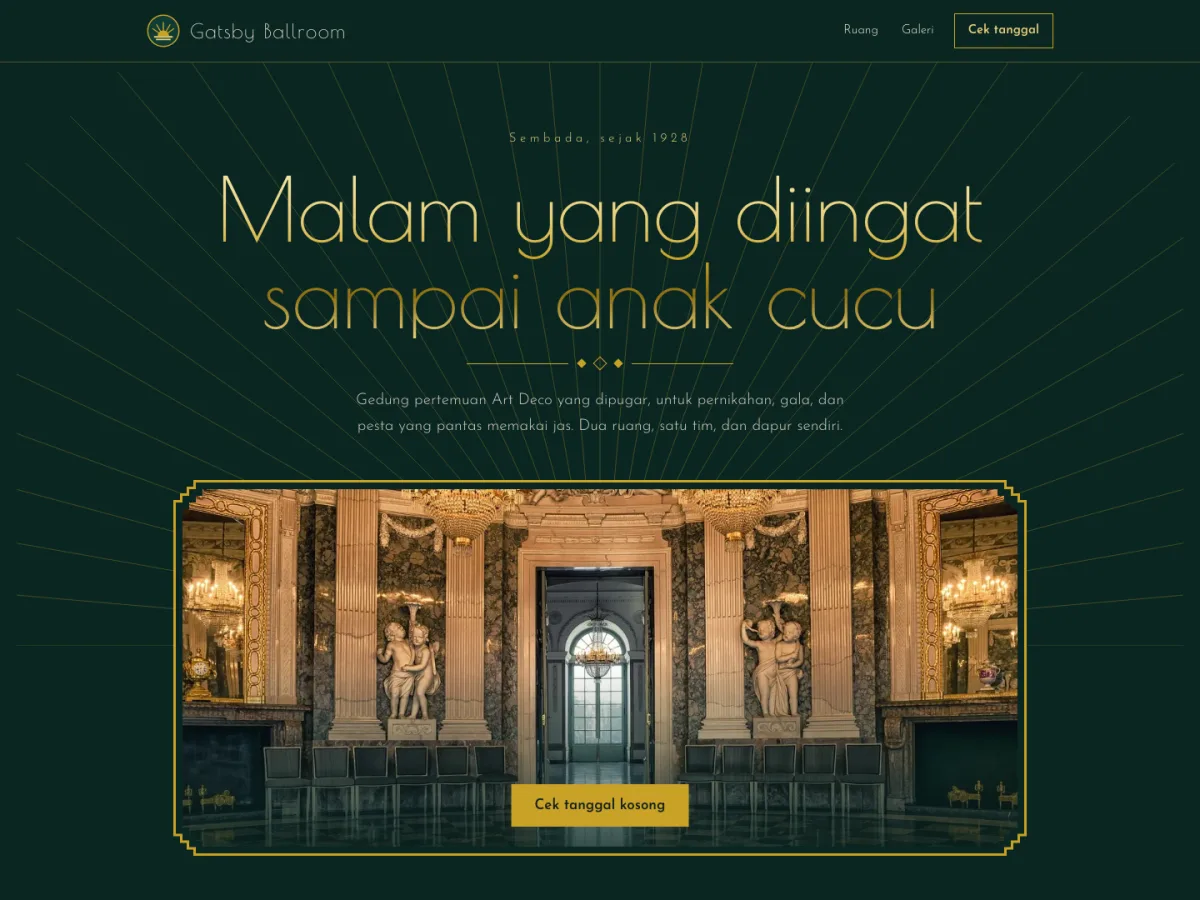 Gatsby Ballroom, screenshot