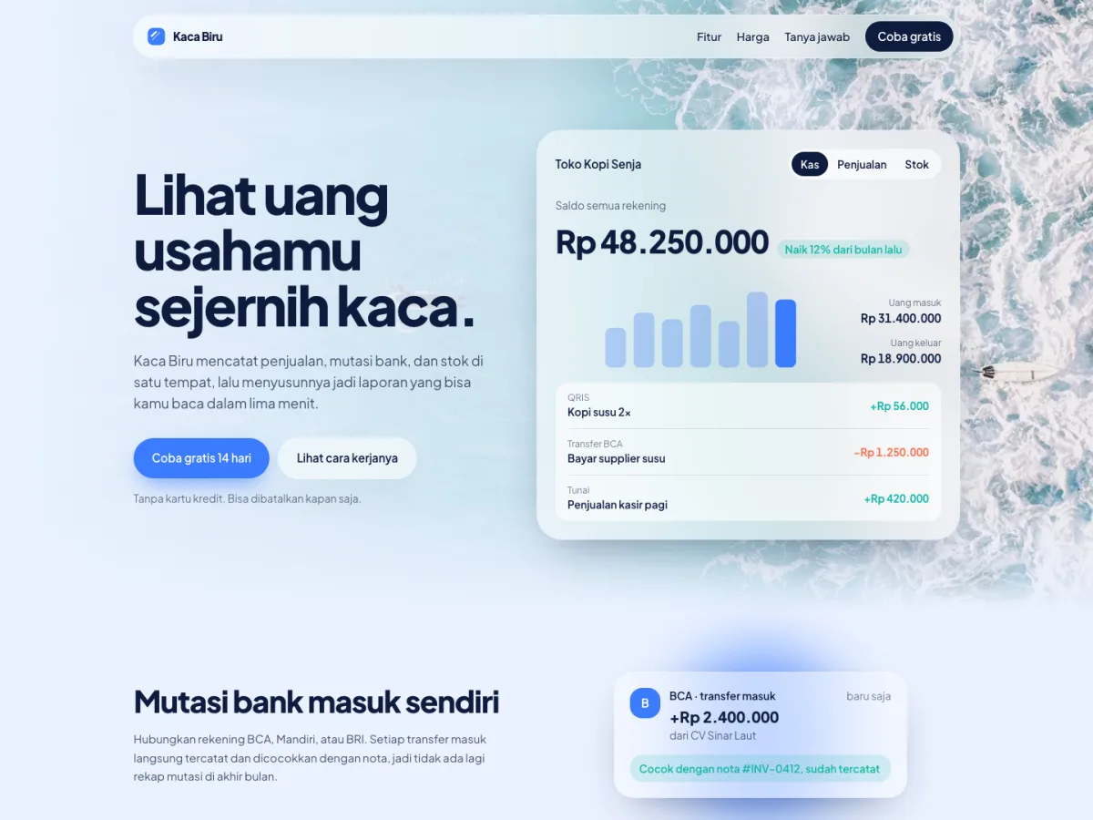 Kaca Biru, screenshot