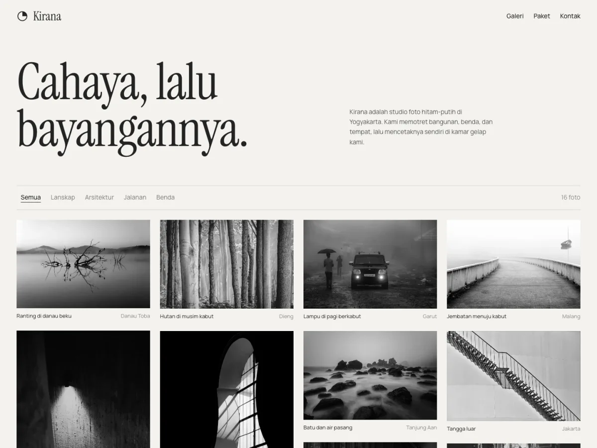 Kirana Studio, screenshot