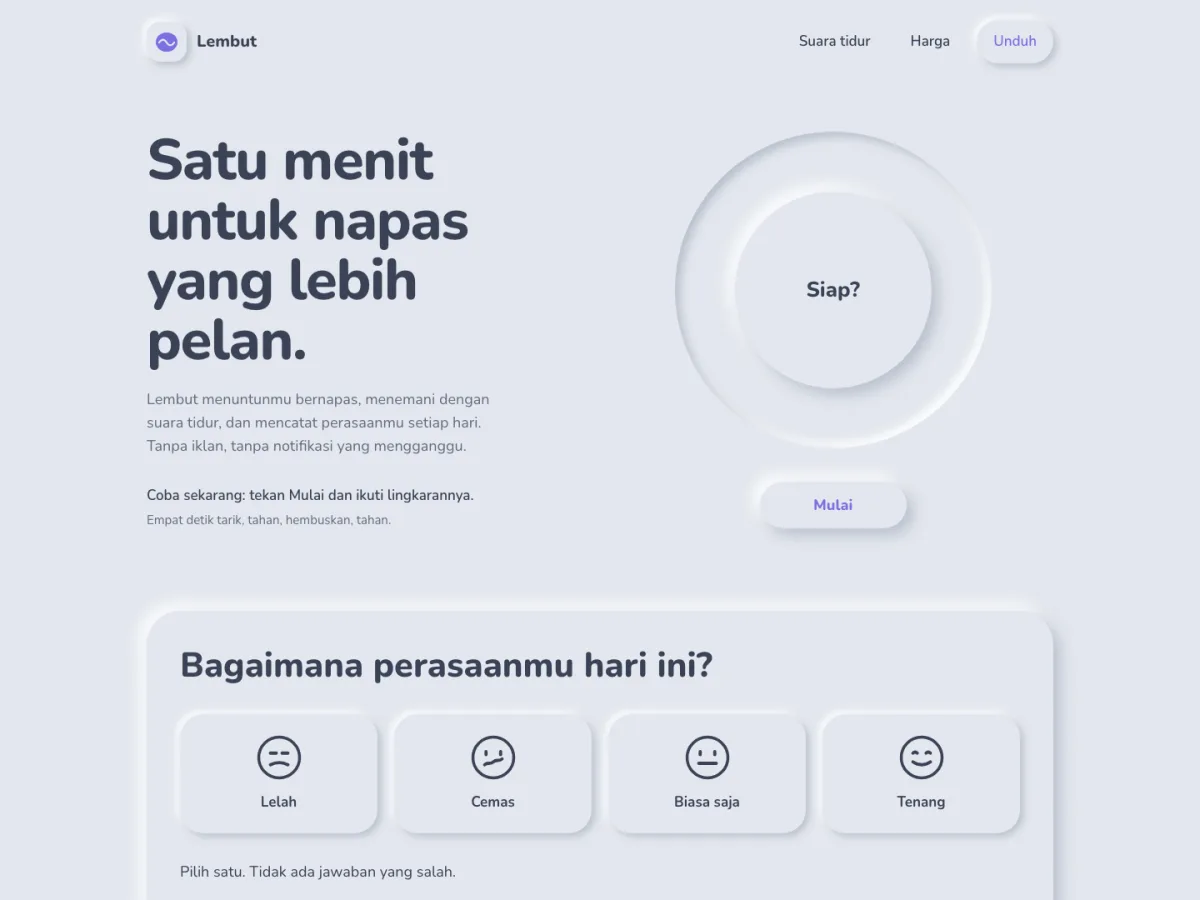 Lembut Studio, screenshot