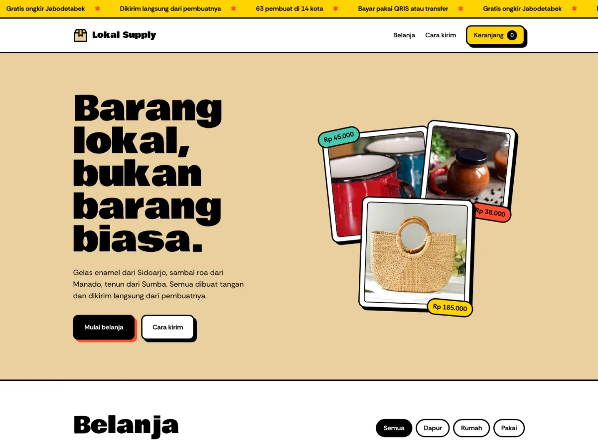 Lokal Supply, screenshot