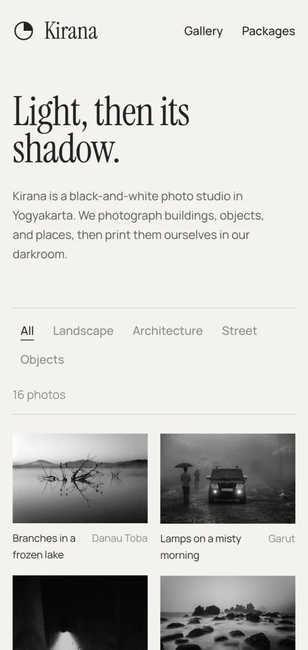 Kirana Studio, screenshot