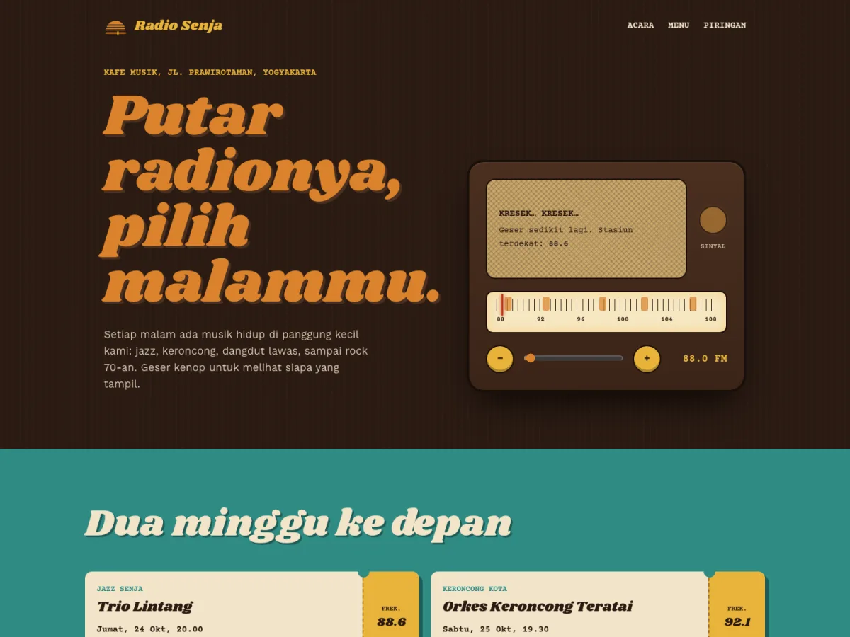 Radio Senja, screenshot