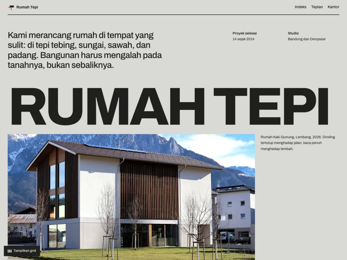 Rumah Tepi, screenshot