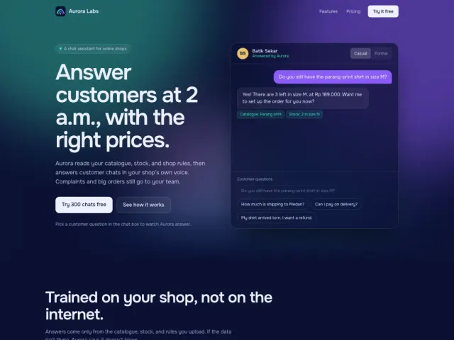 Aurora Labs, screenshot