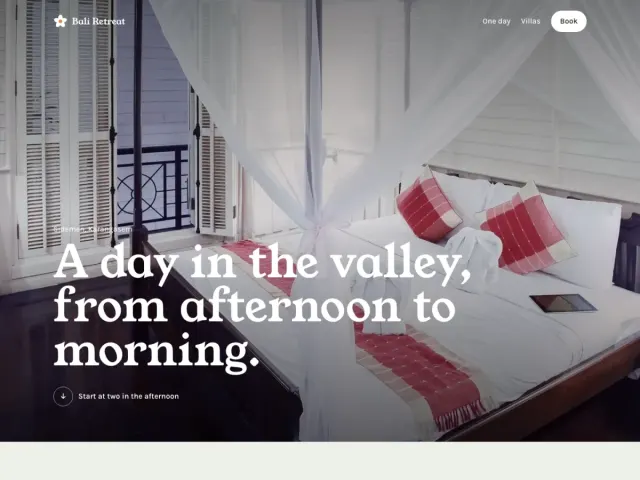 Bali Retreat, screenshot
