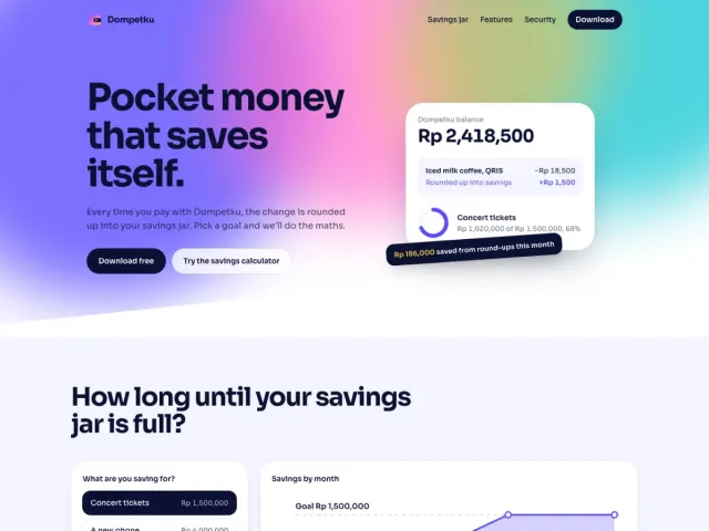Dompetku, screenshot