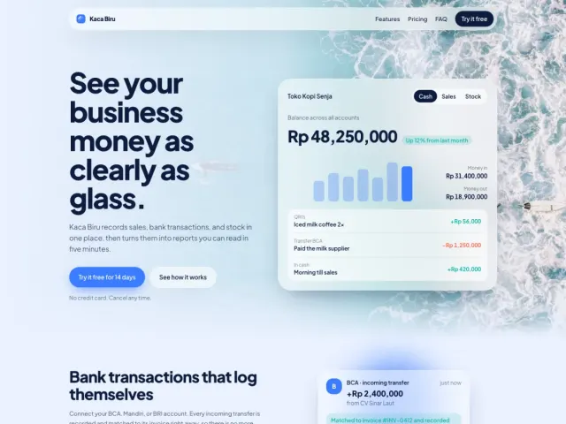 Kaca Biru, screenshot