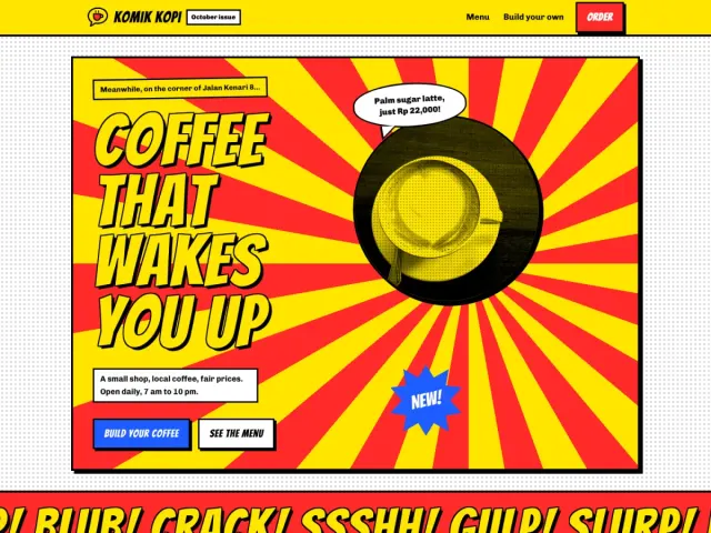 Komik Kopi, screenshot