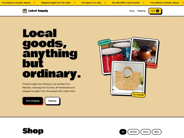 Lokal Supply, screenshot